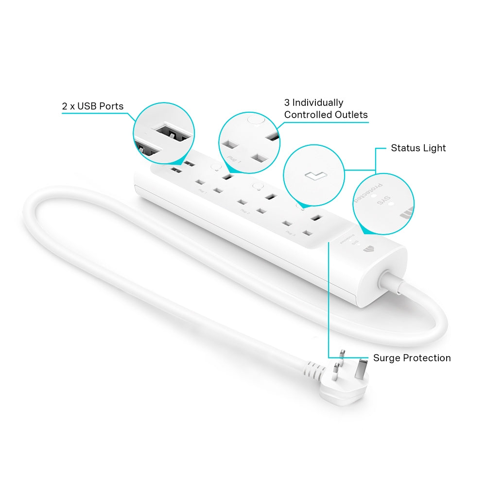 TP-Link 3 Outlets Smart WiFi Power Strip