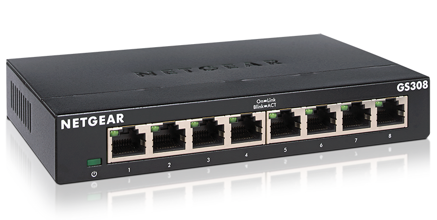 NETGEAR 8PT GIGE Unmanaged SW 300-Series