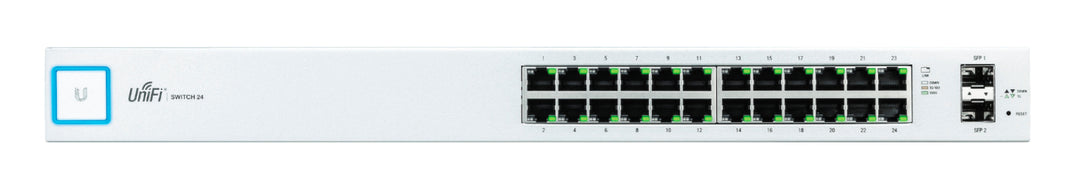 Ubiquiti UniFi Switch US-24 - Switch - Managed - 24 x 10 100 1000 2 x Gigabit SFP - rack-mountable