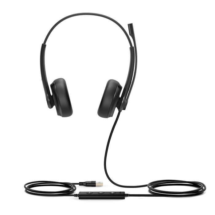 Yealink UH34 Dual USB Headset with leatherette ear cushion (UC Edition)