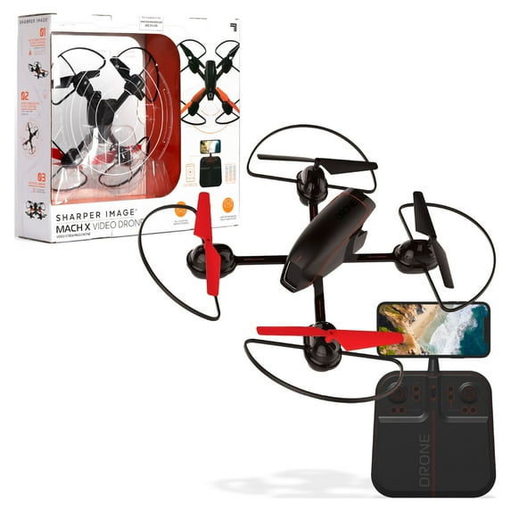 Sharper Image Drone Mach 10inch with Camera Streaming