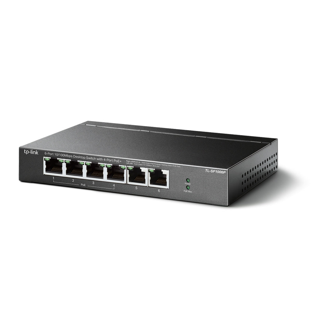 TP-Link 6-Port 10/100Mbps Dsktp Switch TL-SF1006P