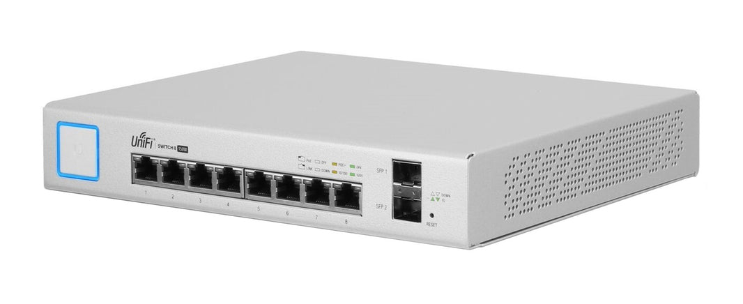 Ubiquiti UniFi Switch US-8-150W - Switch - Managed - 8 x 10 100 1000 (PoE ) 2 x Gigabit SFP - desktop - PoE