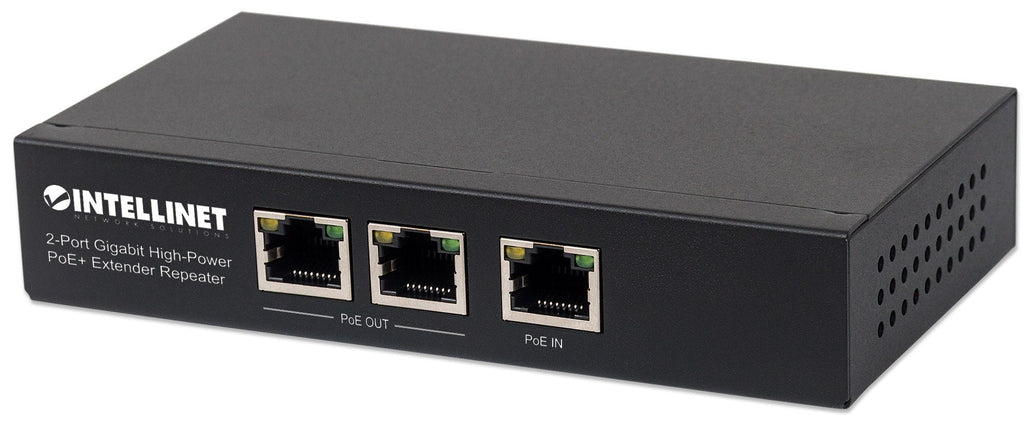 Intellinet 2-Port Gigabit High-Power PoE+ Extender Repeater