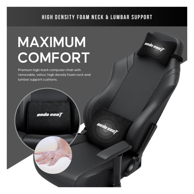 Anda seat Luna Premium Large Gaming Chair - Black - (EU Version)