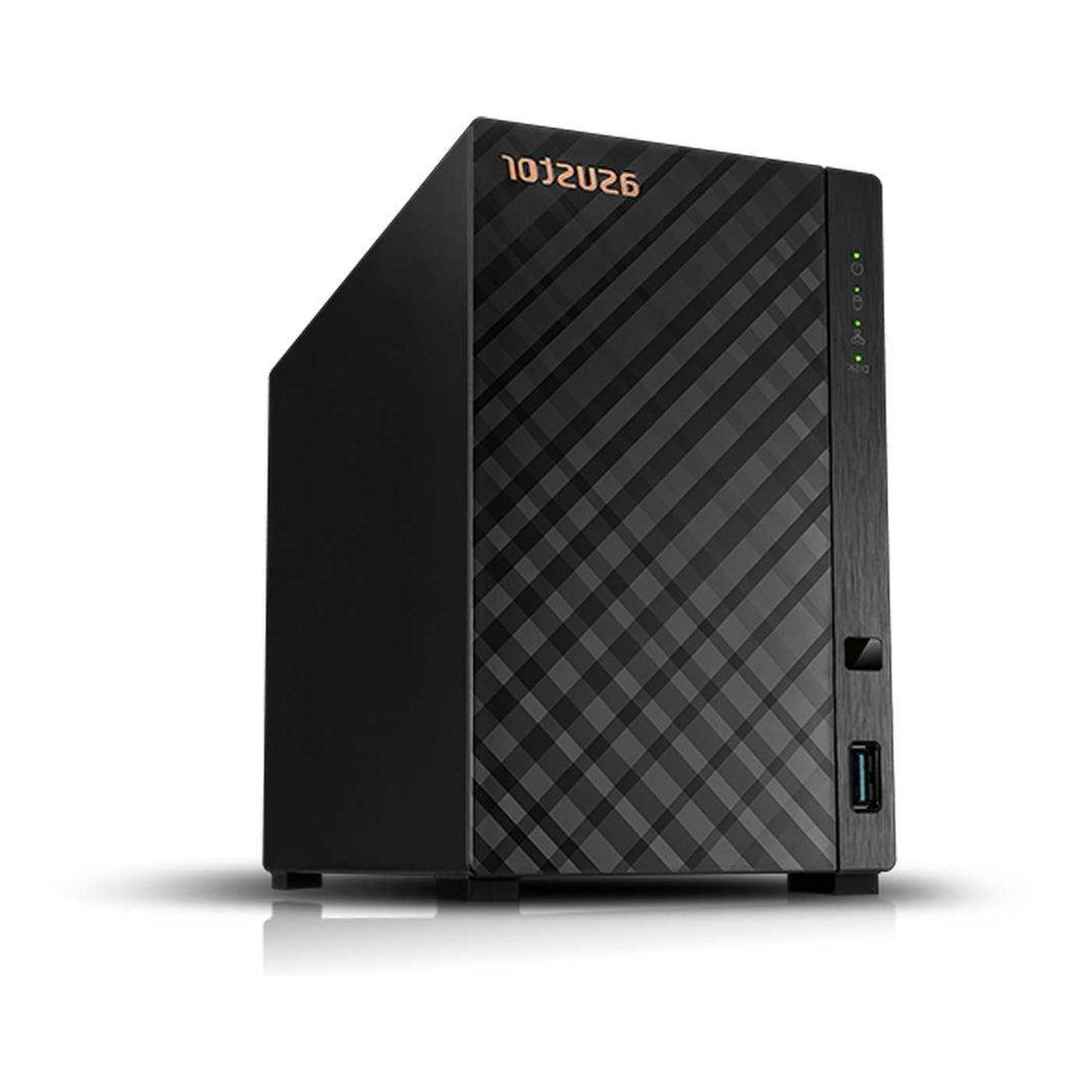 Asustor Drivestor 2 Gen 2 AS1202T 2 Bay NAS Quad-Core 1.7GHz CPU 2.5GbE Port 1GB DDR4 Three USB