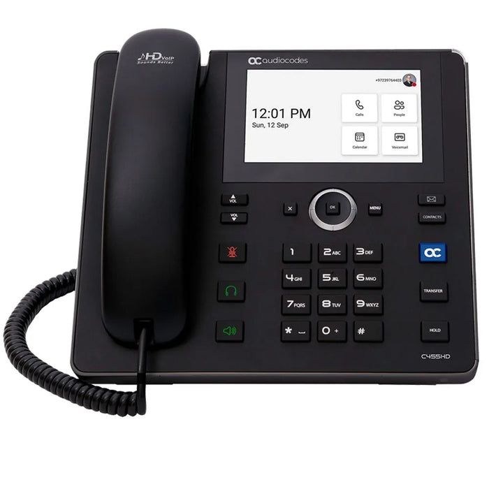 Audiocodes AUDIOCODES TEAMS C455HD-DBW IP PHONE BLK