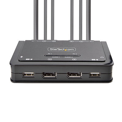 2-Port Dual-Monitor Cable KVM Switch