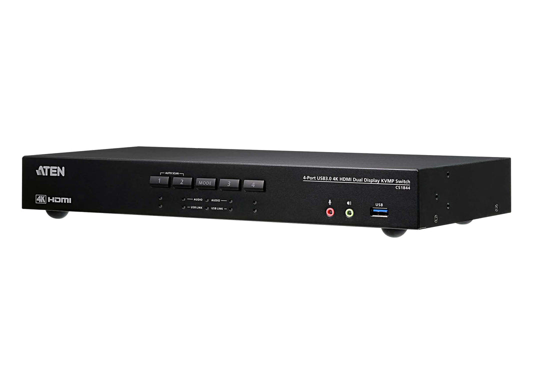 ATEN 4 Port Dual HDMI 4K60 KVMP
