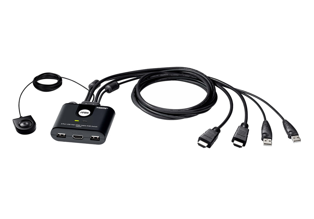 Aten 2-Port USB FHD HDMI Cable KVM Switch