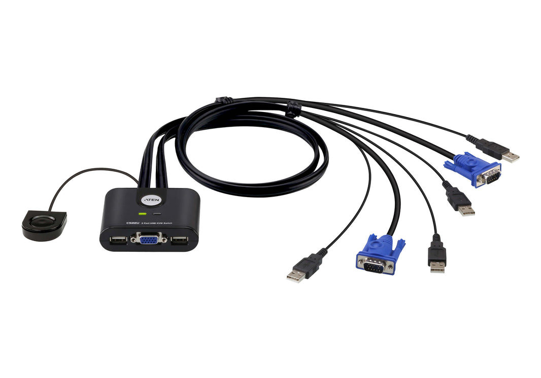 Aten 2-Port USB VGA Cable KVM Switch