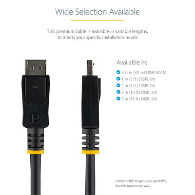 StarTech.com 2m DisplayPort 1.2 Cable