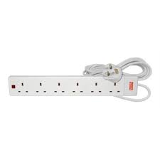 TITAN 6 GANG SURGE PROTECTED EXT LEAD 5M