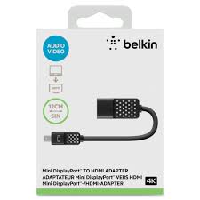 Belkin Mini DisplayPort to HDMI Adapter 4K Compatible