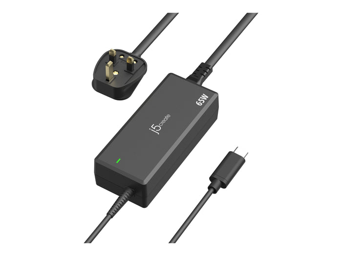 J5CREATE 65W PD USB-C POWER ADAPTER