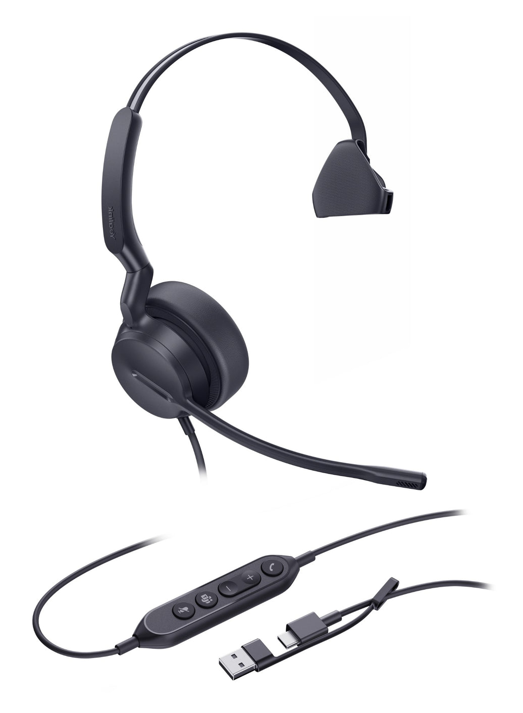 Yealink UH42 New-era Headset, Powered Audio - Mono Teams