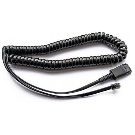 Plantronics (Poly) U10P RJ9 to Quick Disconnect (QD) Bottom Cable