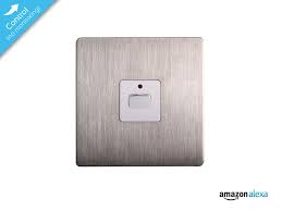 Energenie Mi Home Smart Brushed Steel 1 Gang Dimmer