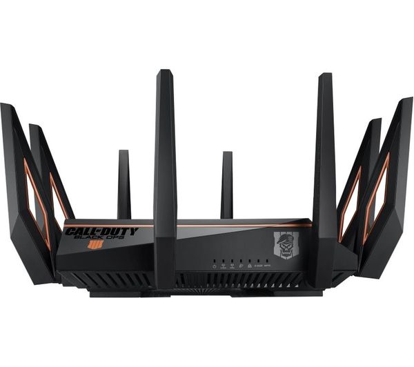 ASUS GT-AX11000 wireless router Gigabit Ethernet Tri-band (2.4 GHz / 5 GHz / 5 GHz) Black