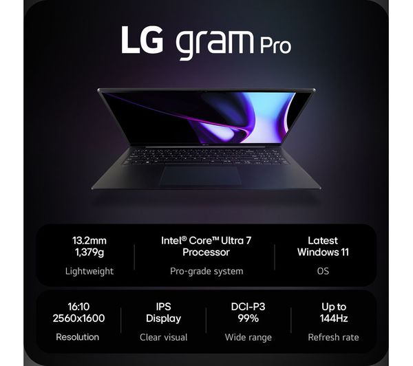 LG gram Pro 17 INCH-Ultra7 16GB 1TB RTX3050