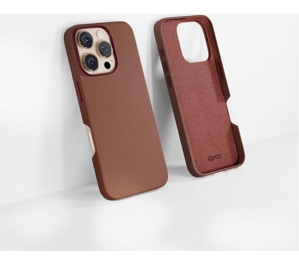 Epico Mag+ Leather Case iPhone 16 Pro - brown