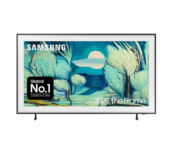 55 INCH The Frame Modern Frame Design & Bezel Matte Display One Connect Box 4K AI Upscaling & NQ4 AI Gen2 Processor Art Mode Dolby Atmos