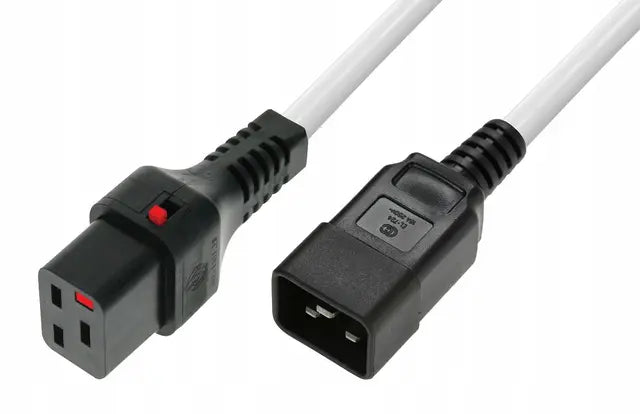 2M C20-C19 Lck Wh PVC 1.5MM