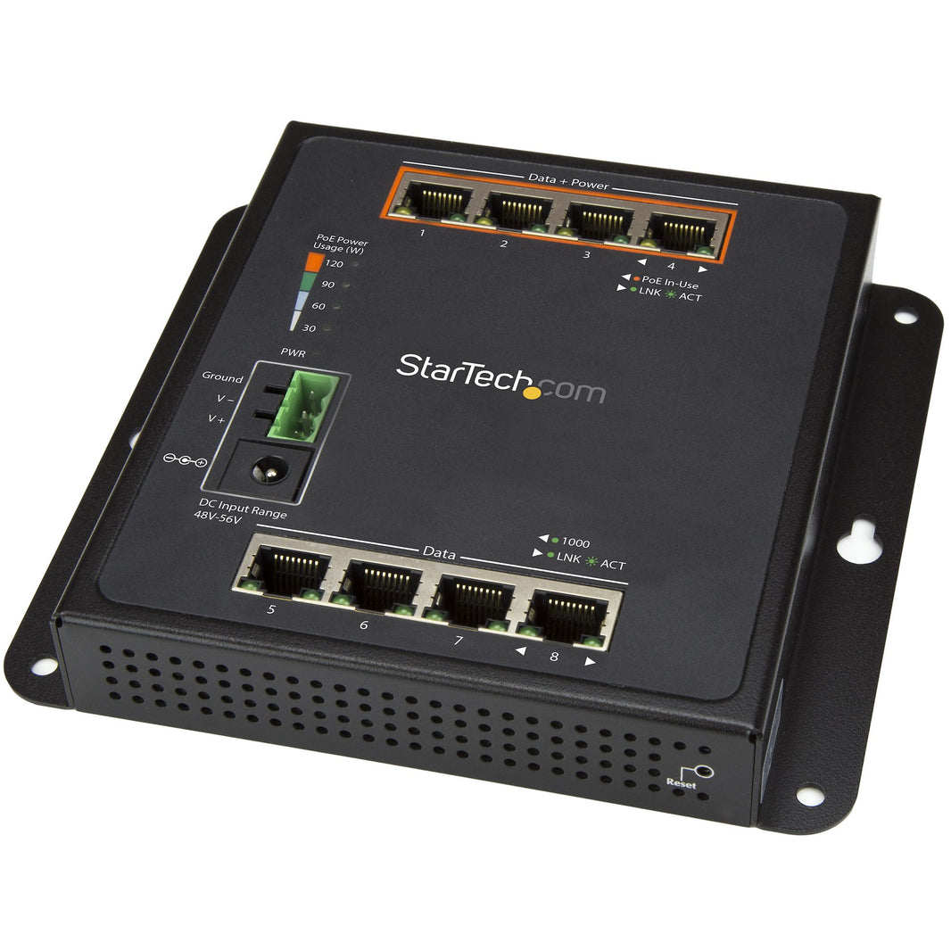 StarTech.com 8-Pt 4PoE GbE Switch