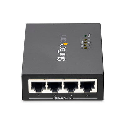 StarTech 4Pt GbE PoE Injector