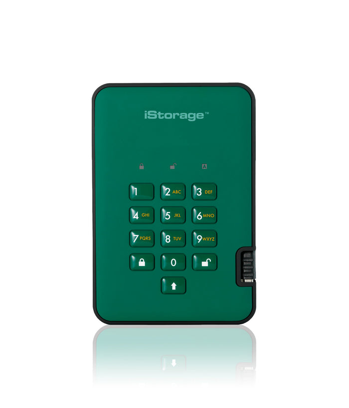 iStorage diskAshur2 256-bit 4TB - Green