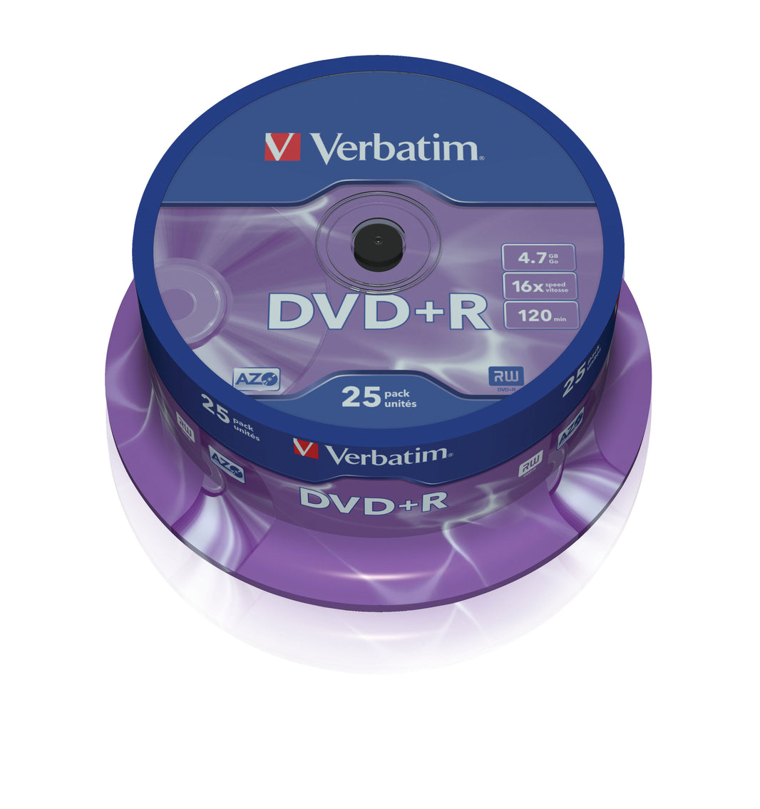 Verbatim DVD+R 16x 25pk Spindle