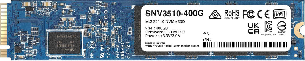 Synology SNV3510-400G M.2 22110 SSD 400G