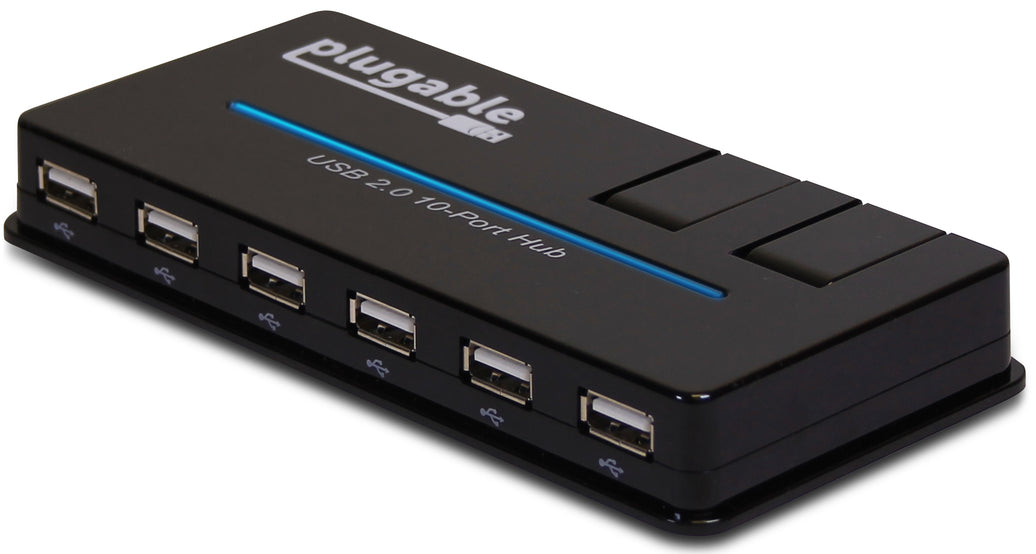 Plugable 10Port USB 2.0 Hub w/ 20W PD