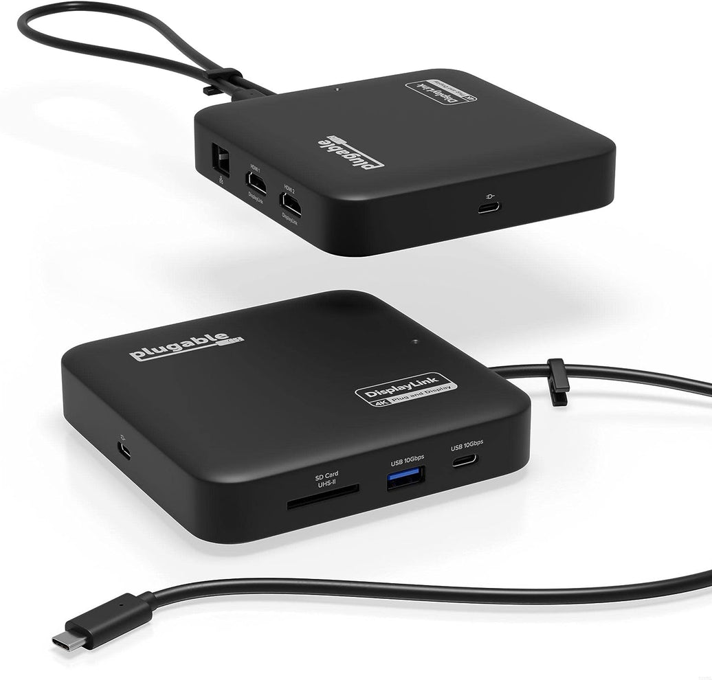 Plugable 7 Port USB-C Hub Dual HDMI Dock