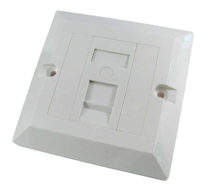 CDL 1 Port NL Cat5e plate-Sin Gang