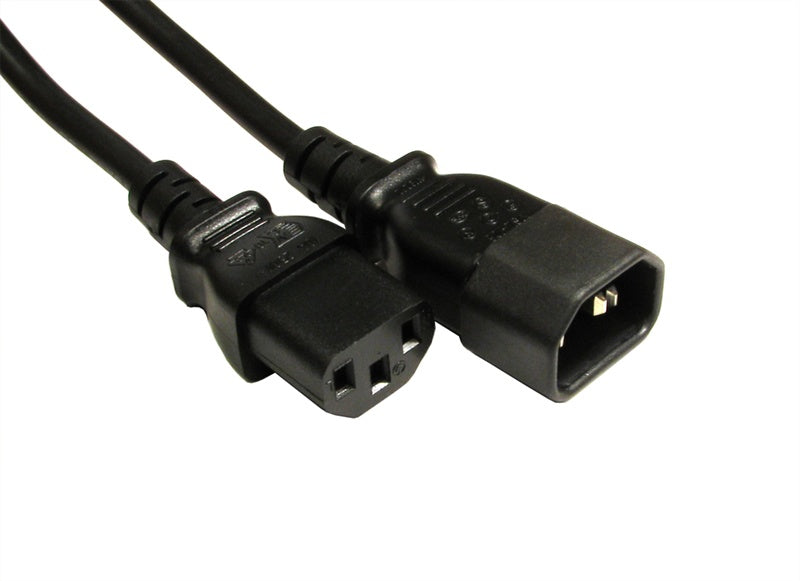 CDL 5m C14 to C13 Extension Black