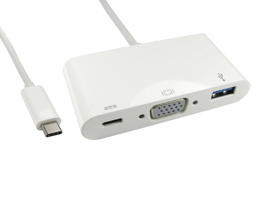 CDL 15CM USB TYPE C-VGA&USB&PD