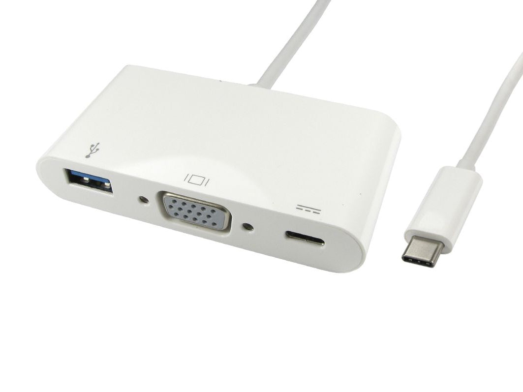 CDL 15CM USB TYPE C-VGA&USB&PD