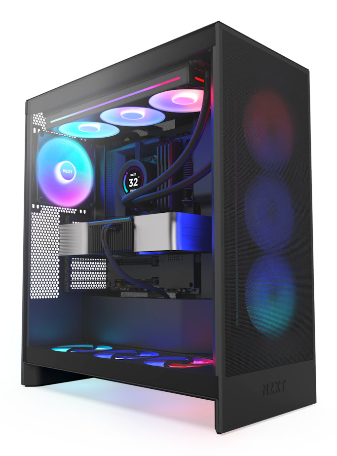 NZXT H7 FLOW RGB MID TOWER CASE BLACK