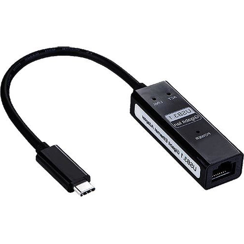 CNL 20cm USB-C RJ45 M-F Bk