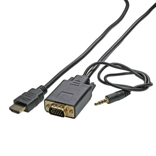 CNL 1m HDMI SVGA 3.5mm M-M Bk
