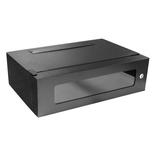 CNL 6U 360MM LOCKABLE WBx 19in Bk GLASS