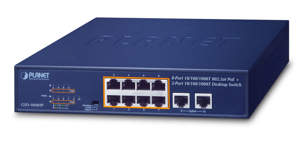 8P Sw Gb PoE+ 120W