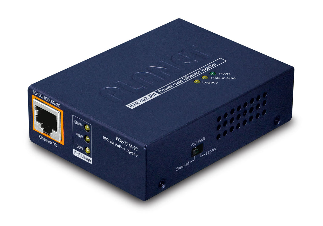 1P Inj 5Gb PoE++ Mid End-Span 95W