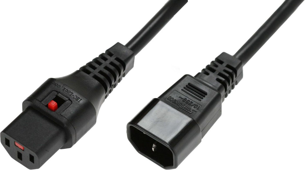 CNL 2M C14-C13 Lck Bk PVC 1.0MM