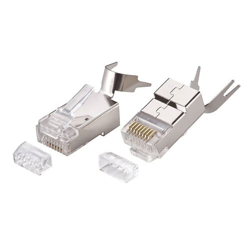 10PK RJ45 C6a FTP Crimp Pl 8MM OD