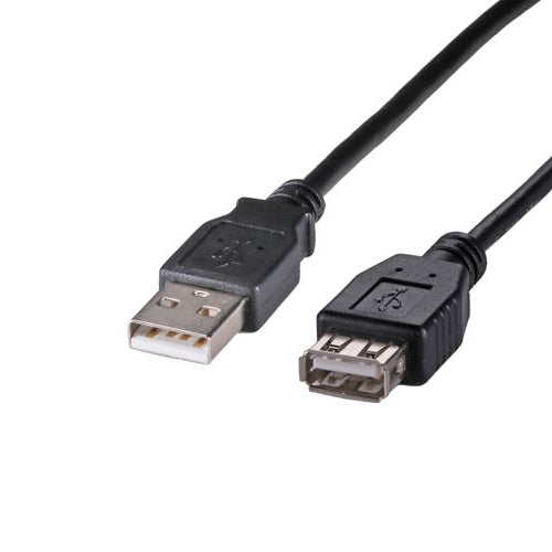 CNL 5M USB-A 2.0 M-F Bk PVC Ext.