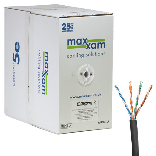 CNL C5e Bk UTP Ls 24AWG Sld Dca 305m