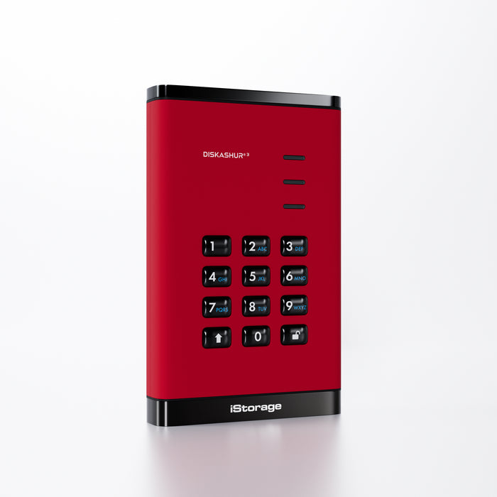 iStorage diskAshur3 SSD 16TB - Red