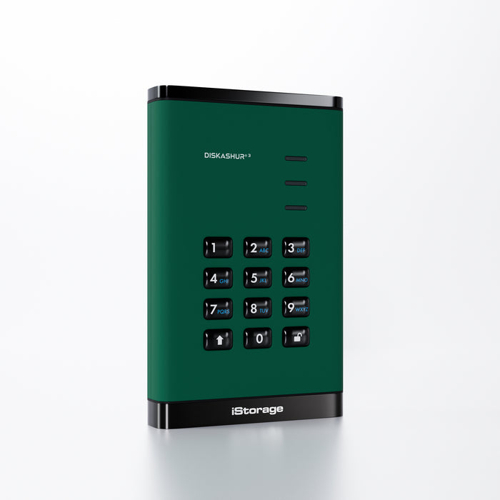 iStorage diskAshur3 HDD 4TB - Green